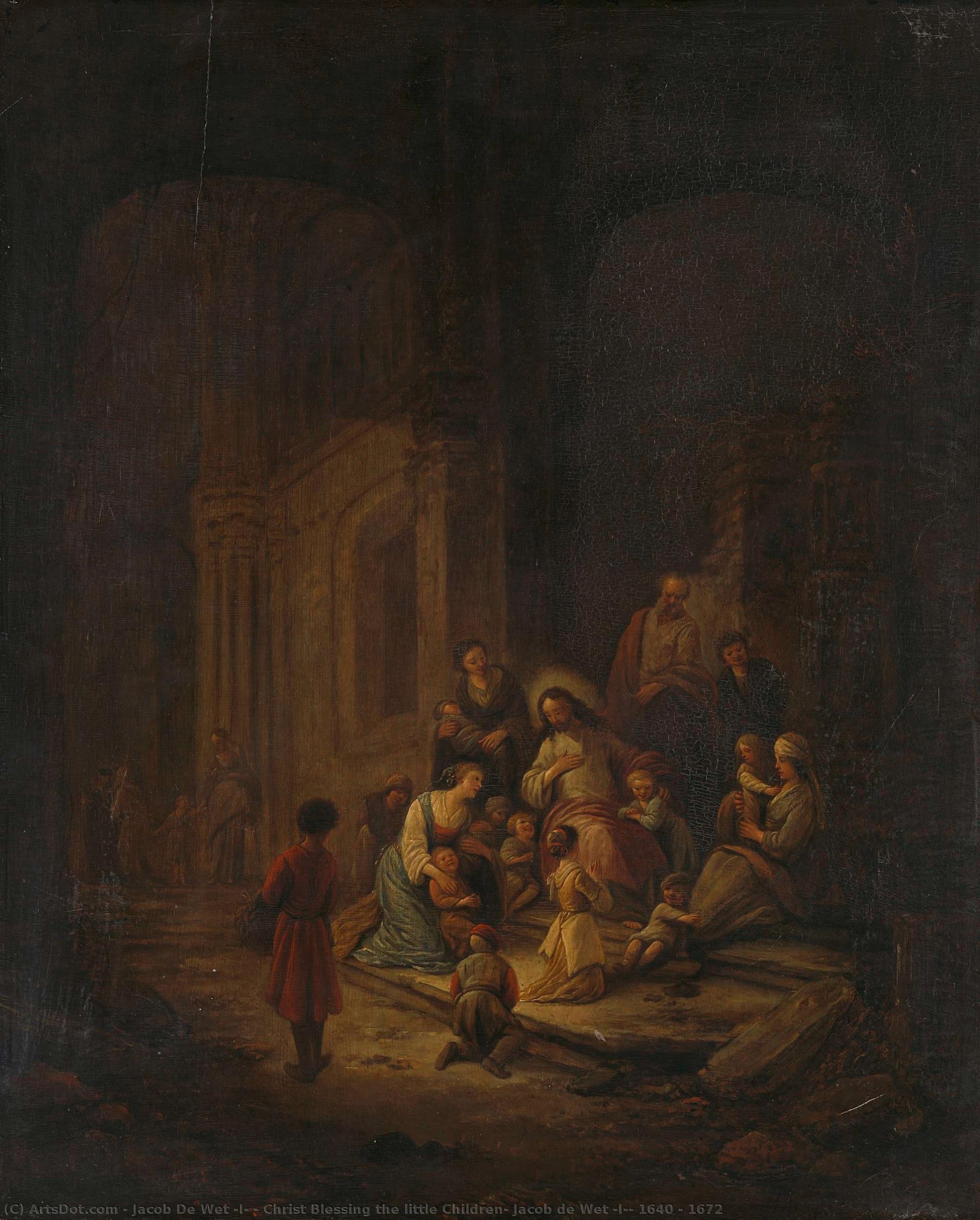 Christ Blessing The Little Children, Jacob De Wet (i), 1640 - 1672 — Jacob De Wet (i)