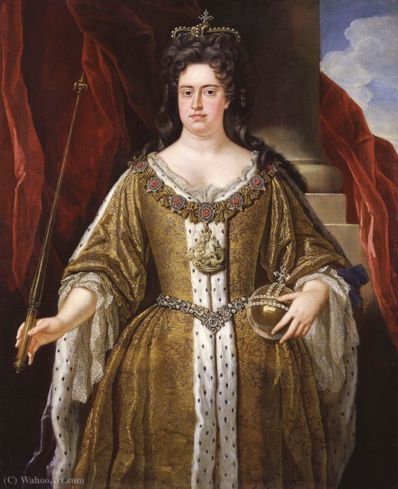 Portrait Of Queen Anne — Johann Closterman