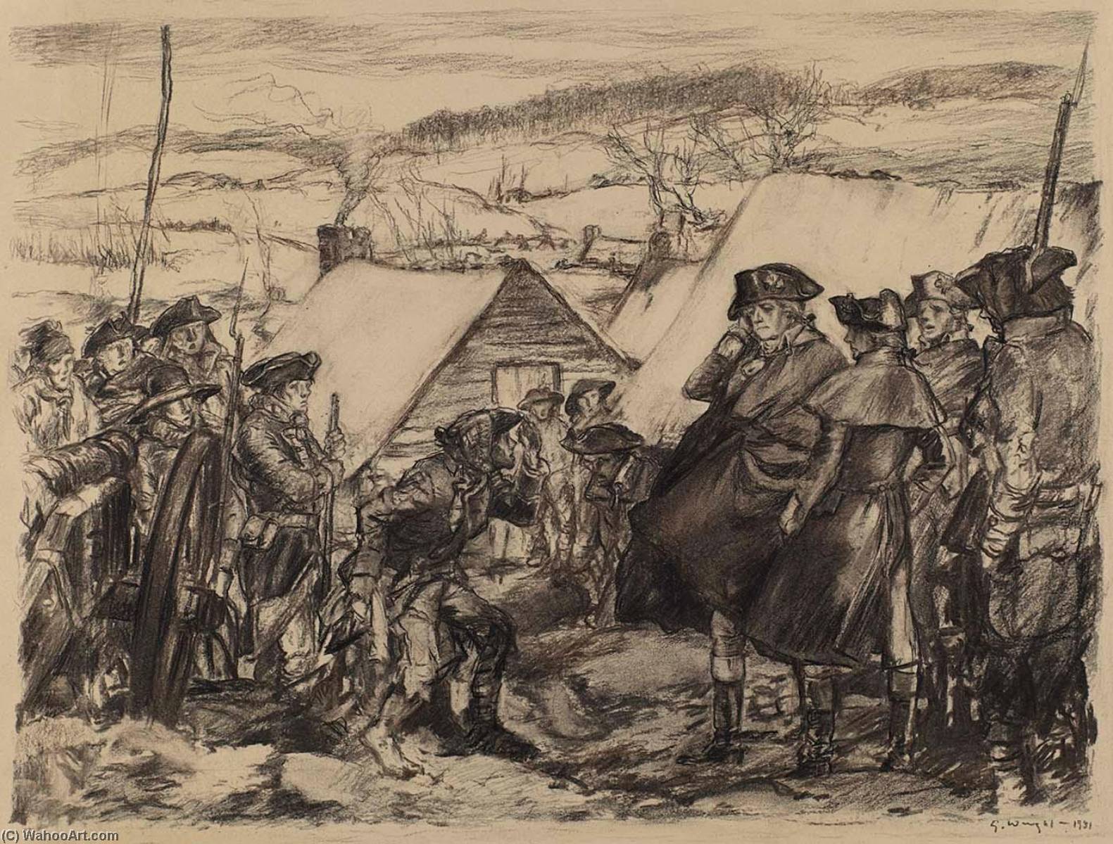 Washington At Valley Forge — George Hand Wright