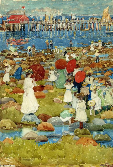 The Stony Beach, Ogunquit — Маури́с Брэйли́з Прендергаст