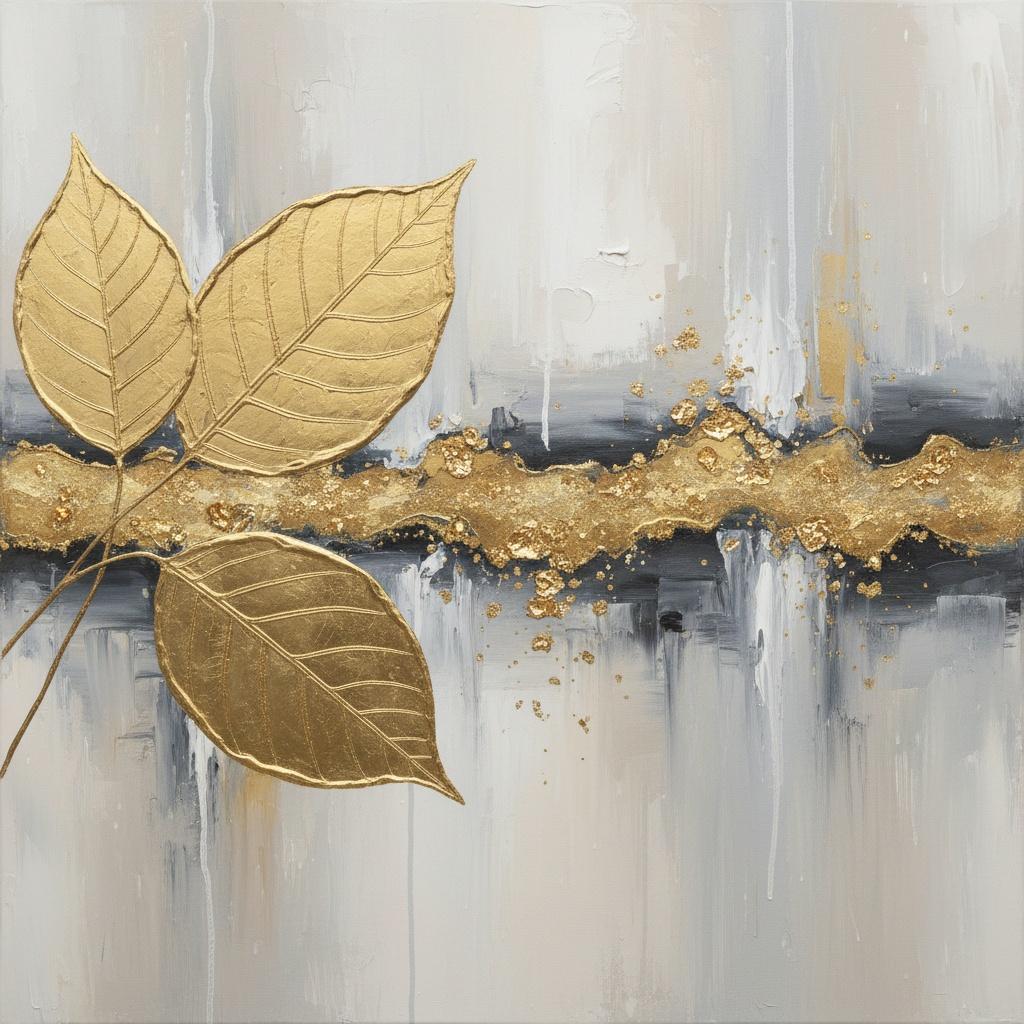 Vetas Doradas De Silencio: Un Estudio Monumental En Relieve De Oro Y Carbón — Laurent Fabre