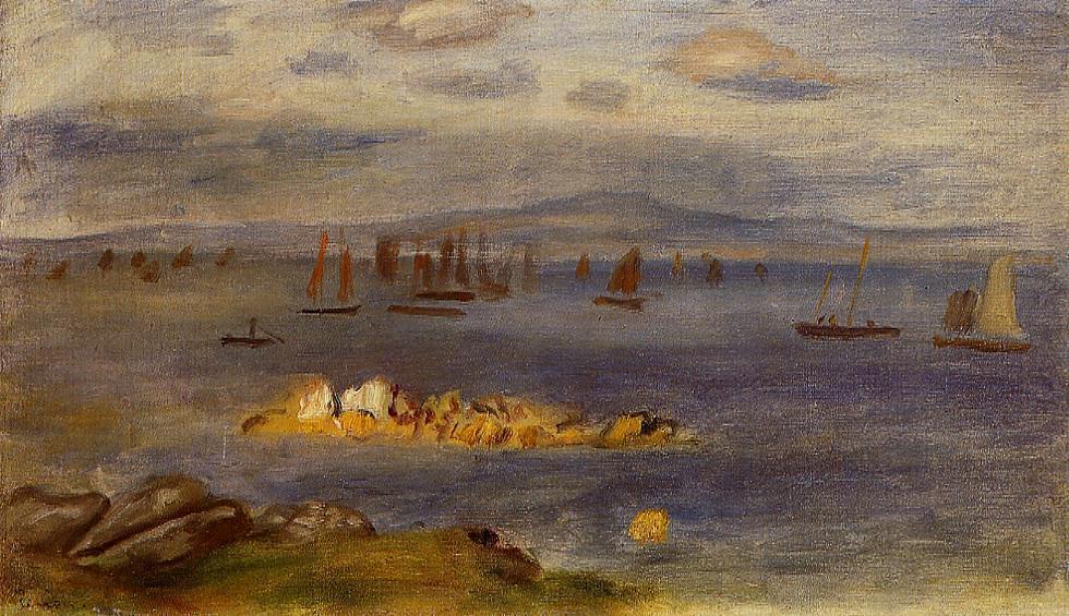 La Costa De Bretaña, Barcos De Pesca — Pierre-auguste Renoir