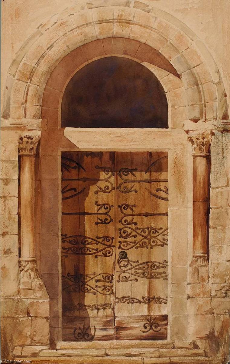 Portal Of Church Of Nervy St. Sepulchre (facsimile Copy Of A Drawing By E. Viollet Le Duc In Hotel De Cluny) — Cass Gilbert
