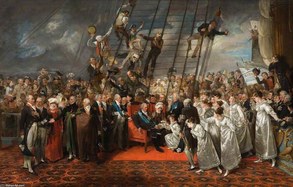 The Arrival Of King Louis Xviii Of France At Calais — Edward Bird