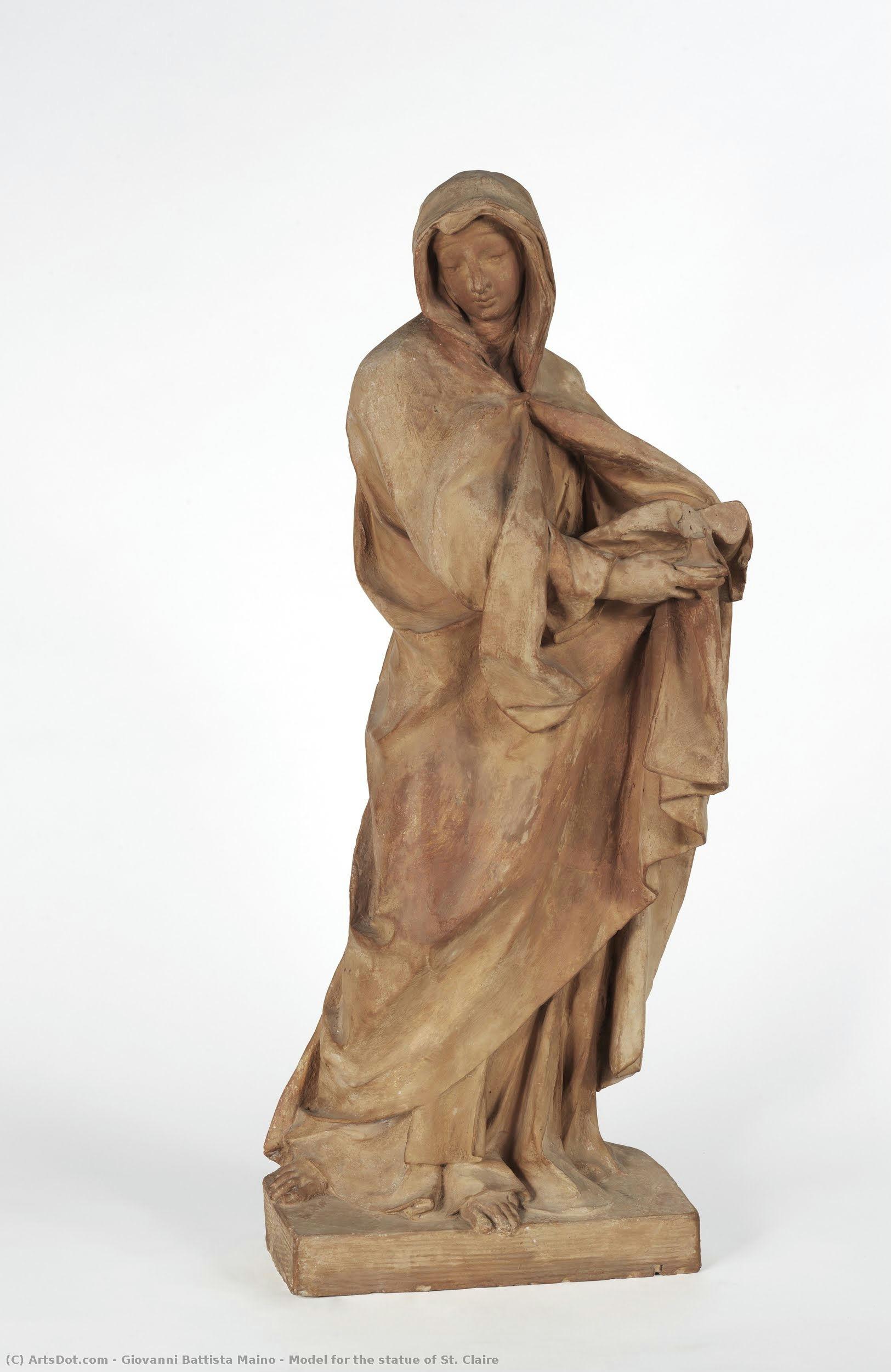 Vorbild Für Eine Statue Des Hl. Franziskus — Giovanni Battista Maini
