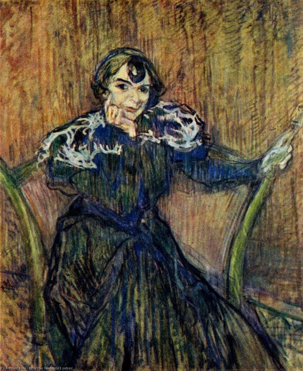 Portrait Of Berthe Bady — Henri De Toulouse-lautrec