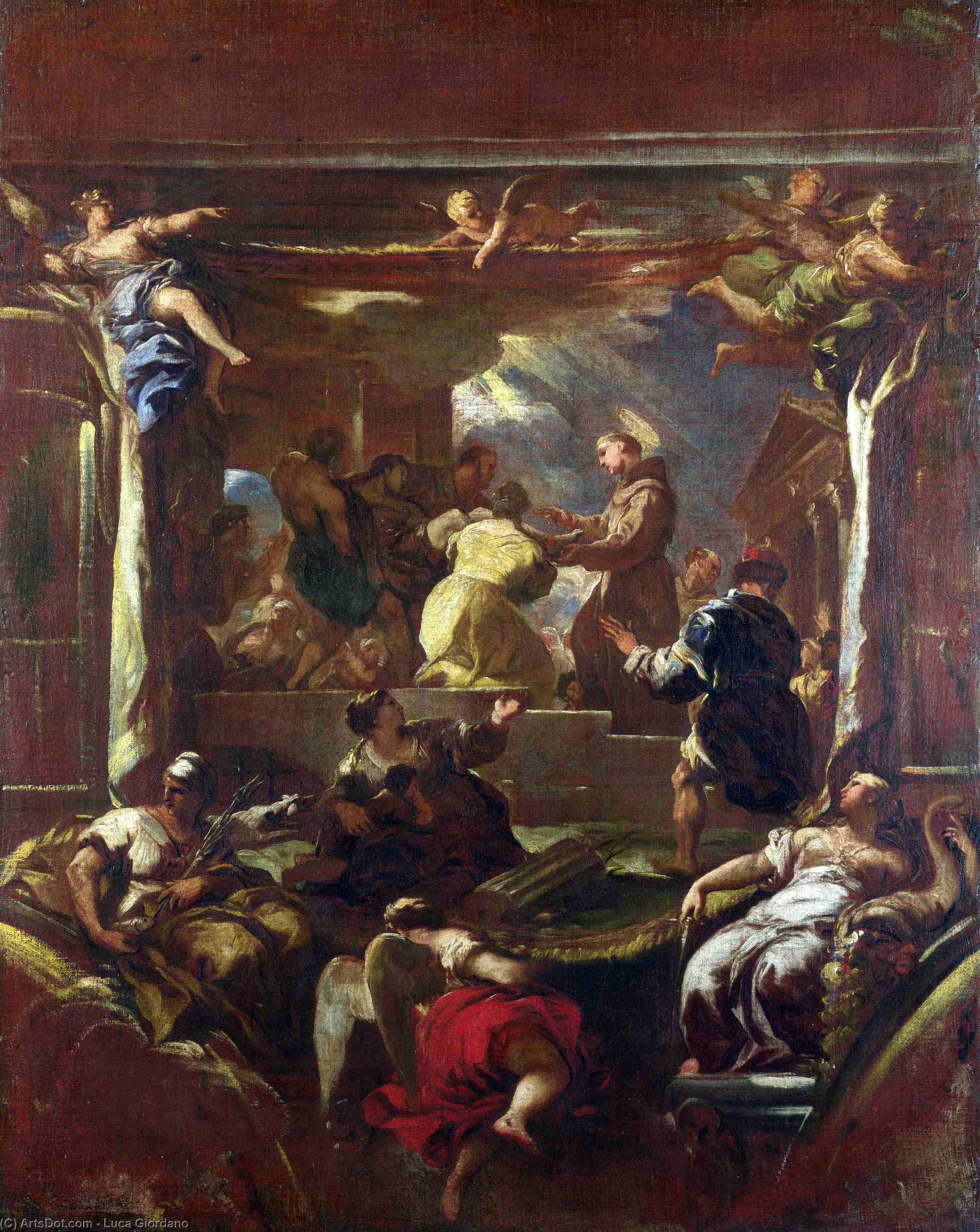 Saint Anthony Of Padua Restores The Foot Of A Man — Luca Giordano