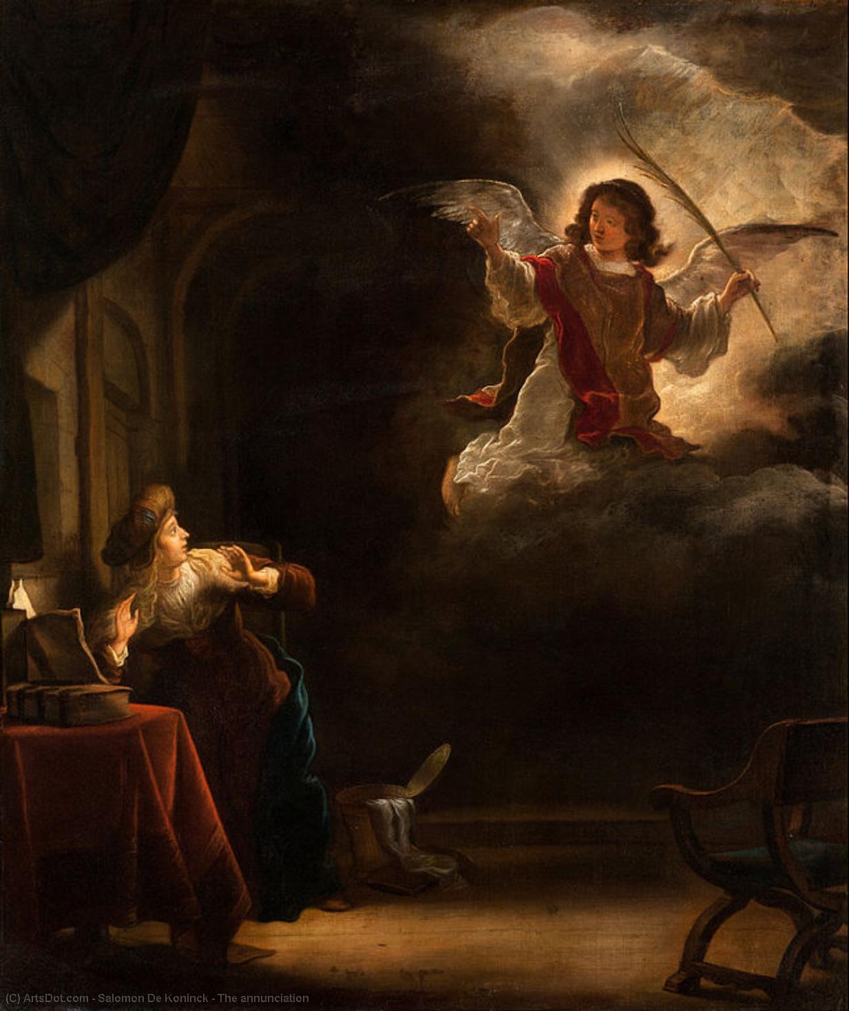 The Annunciation — Salomon De Koninck