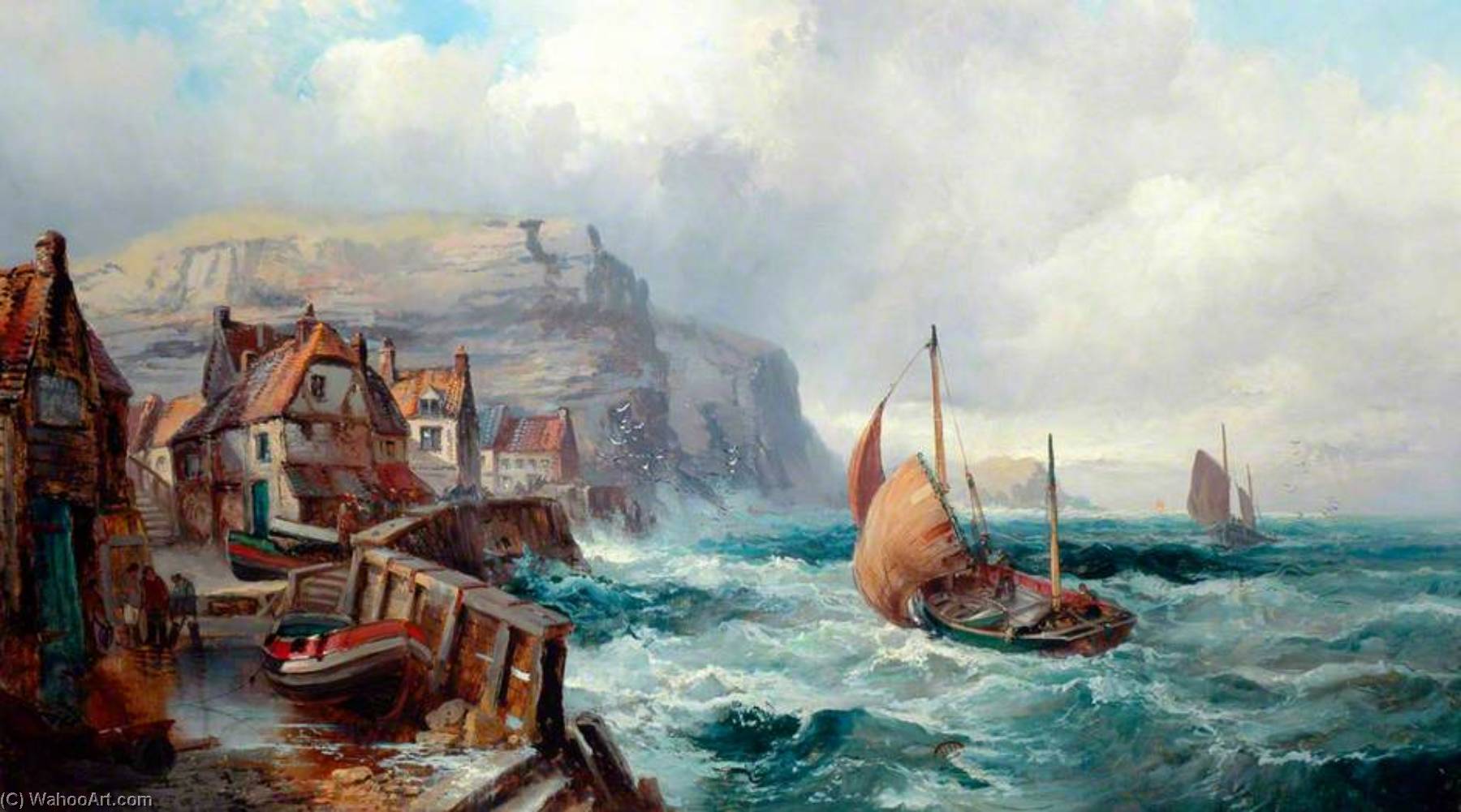 Staithes — Robert Ernest Roe