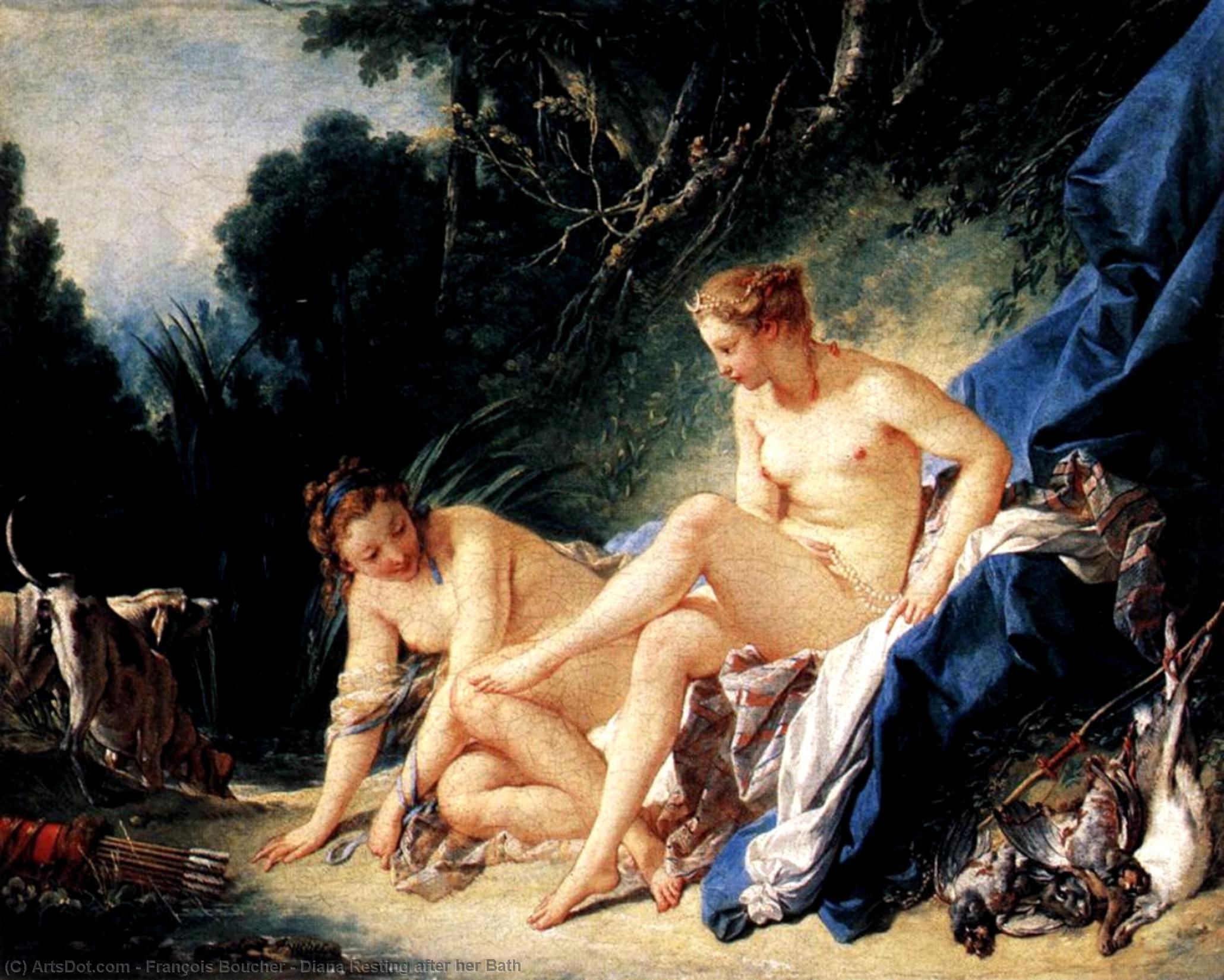 Diana Resting After Her Bath — François Boucher