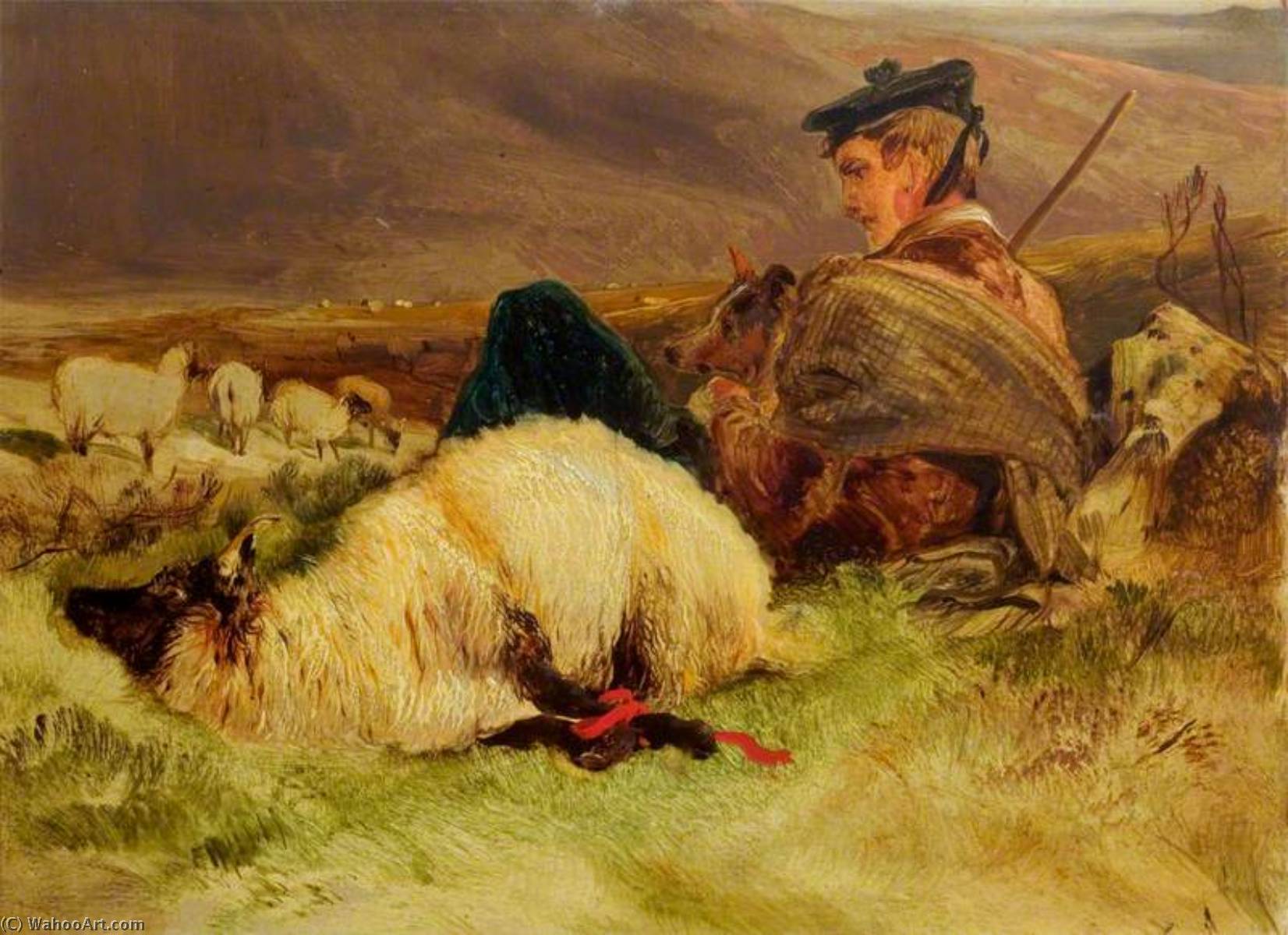 Sketch In The Highlands — Sir Edwin Henry Landseer