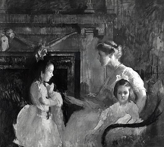 Mrs. George Putnam And Her Daughters, (painting) — Edmund Charles Tarbell