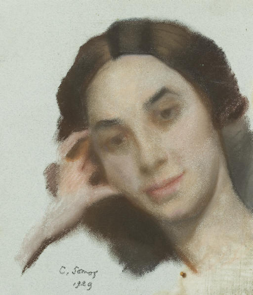 Portrait Of A Young Woman — Konstantin Andreevic Somov