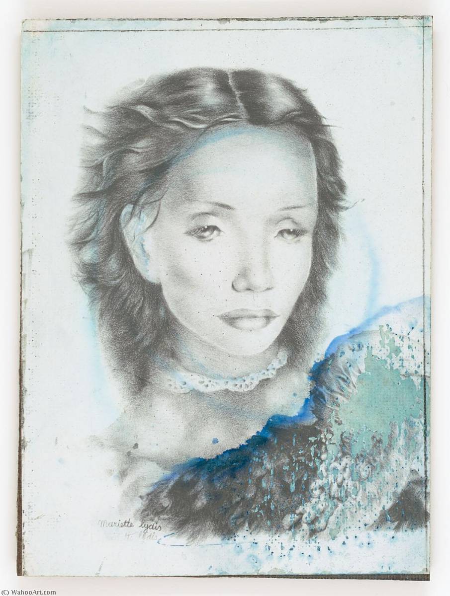 Untitled (drawing Of A Woman Signed Mariette Lydia) — Joseph Cornell