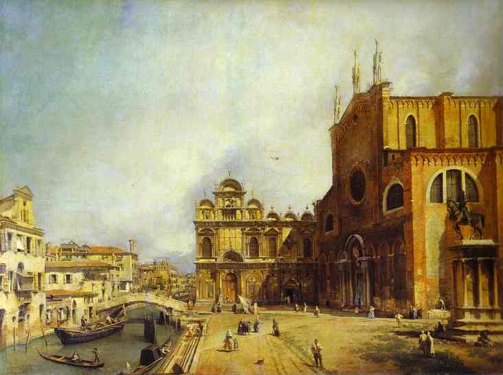 Santi Giovanni E Paolo And The Scuola Di San Marco — Canaletto