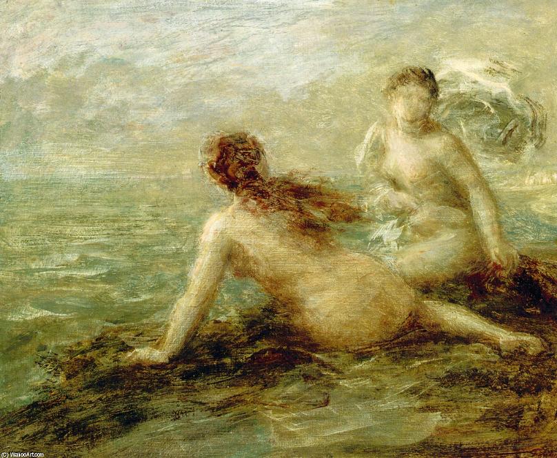 Bathers By The Sea — Henri Fantin-latour