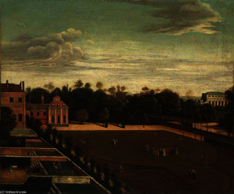 View Of Carlton House, With A Royal Party In The Grounds — Richard Wilson