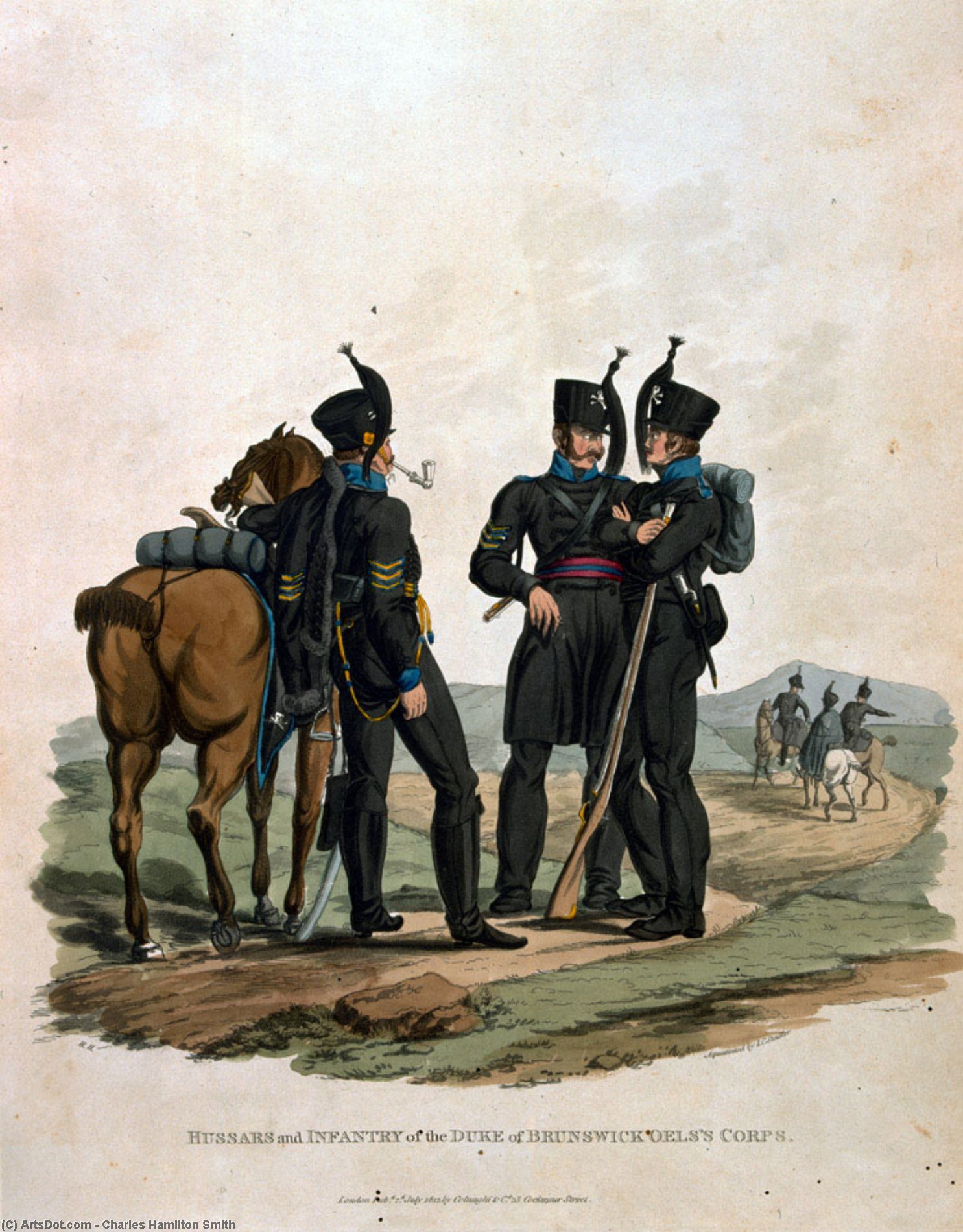 Hussars And Infantry Of The Duke Of Brunswick Oels's — Charles Hamilton Smith