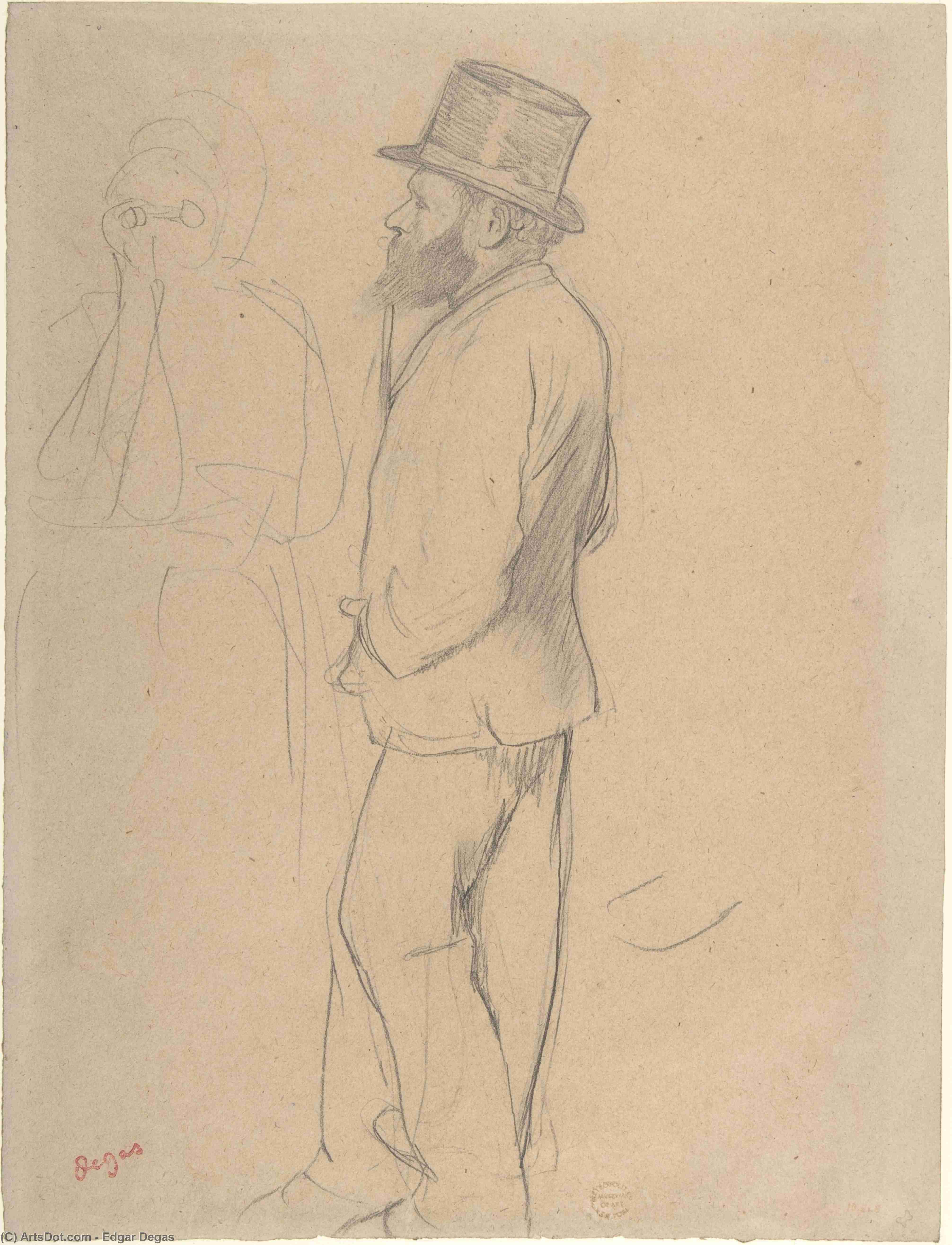 Edouard Manet At The Races — Edgar Degas
