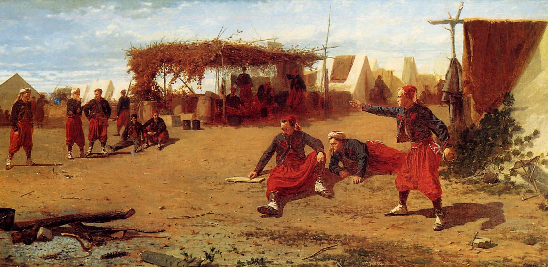 Pitching Quoits (also Known As Pitching Horseshoes Or Quoit Players) — Winslow Homer