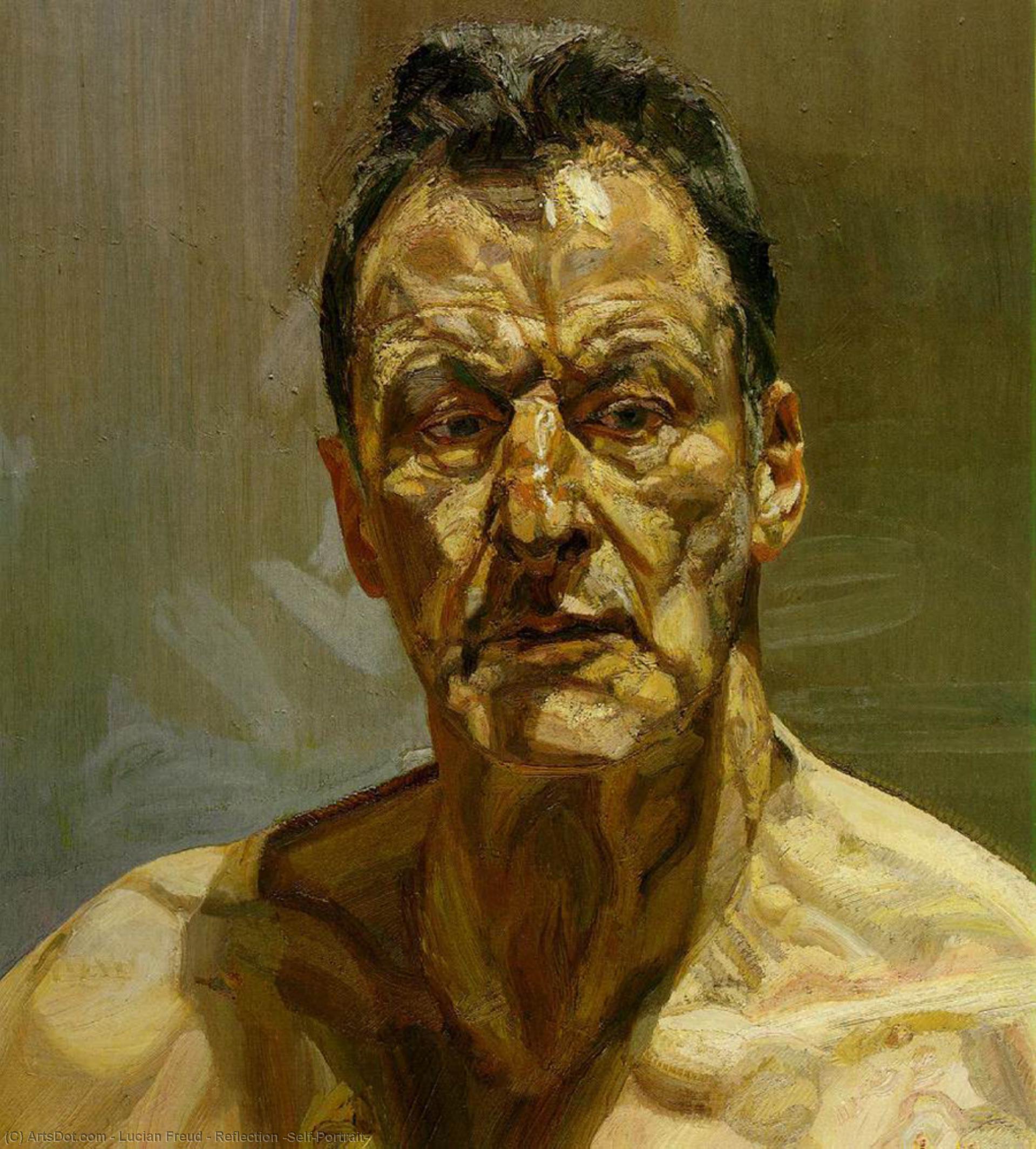 Reflection (self-portrait) — Лусијан Фројд