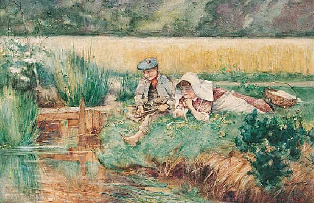 Children Fishing — David Fulton