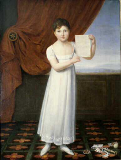 Portrait En Pied D'une Petite Fille — Henri François Riesener