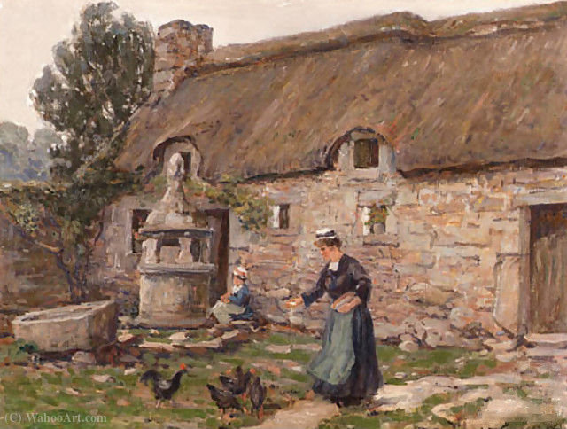 Feeding The Chickens — Уилсон Генри Ирвин