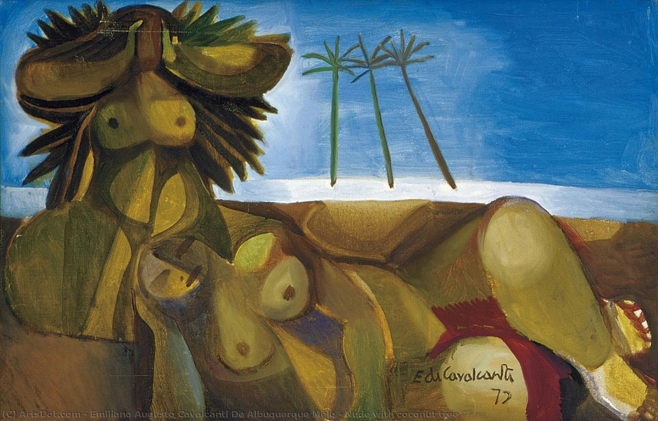 Nude With Coconut Tree — Emiliano Augusto Cavalcanti De Albuquerque Melo