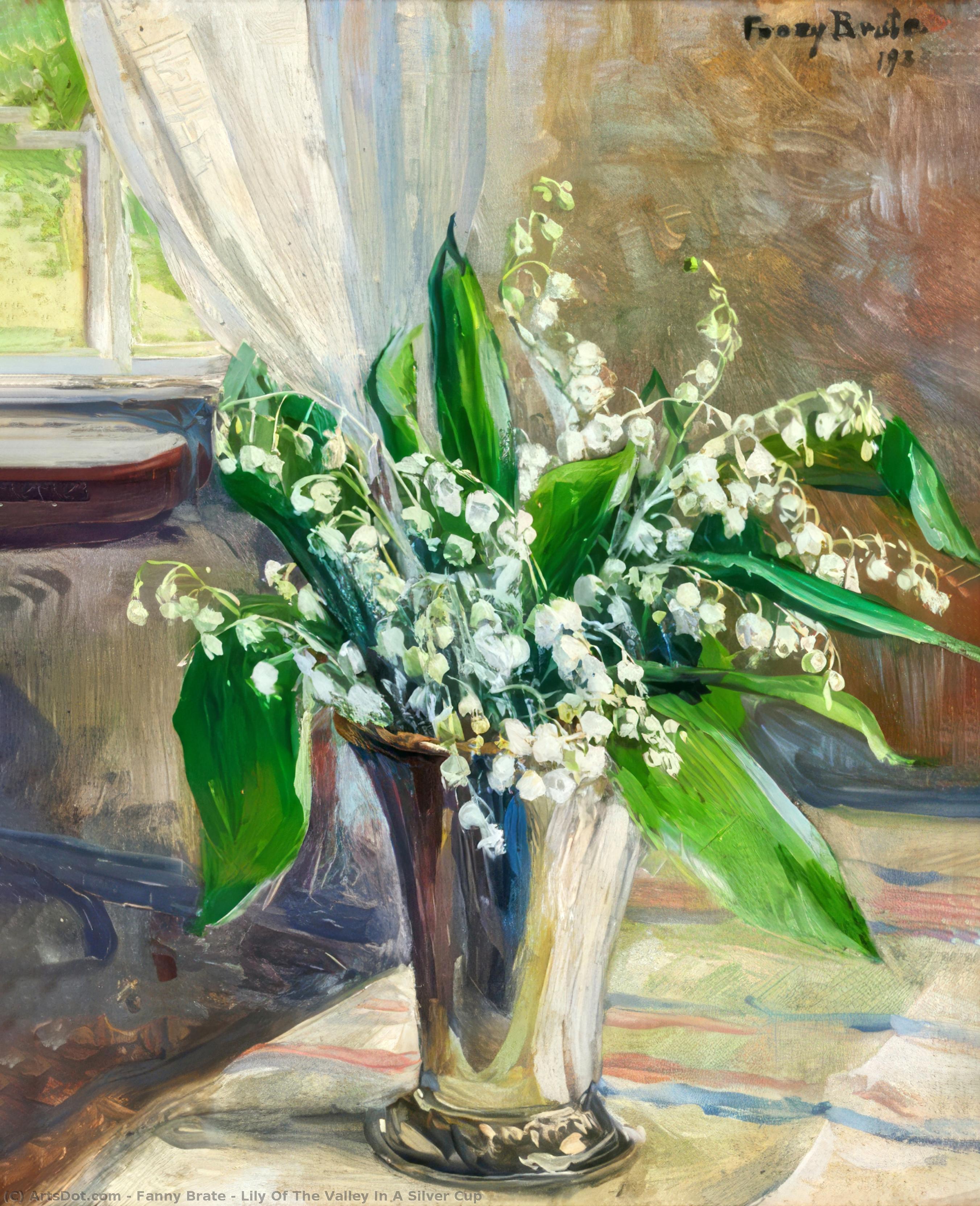 Lily Of The Valley In A Silver Cup — Fanny Brate