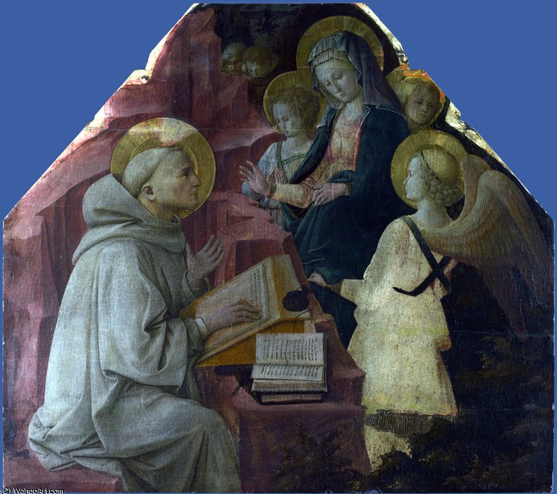 Saint Bernard's Vision Of The Virgin — Filippo Di Tommaso Lippi