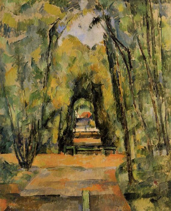 Caminos Boscosos En Chantilly — Paul Cézanne