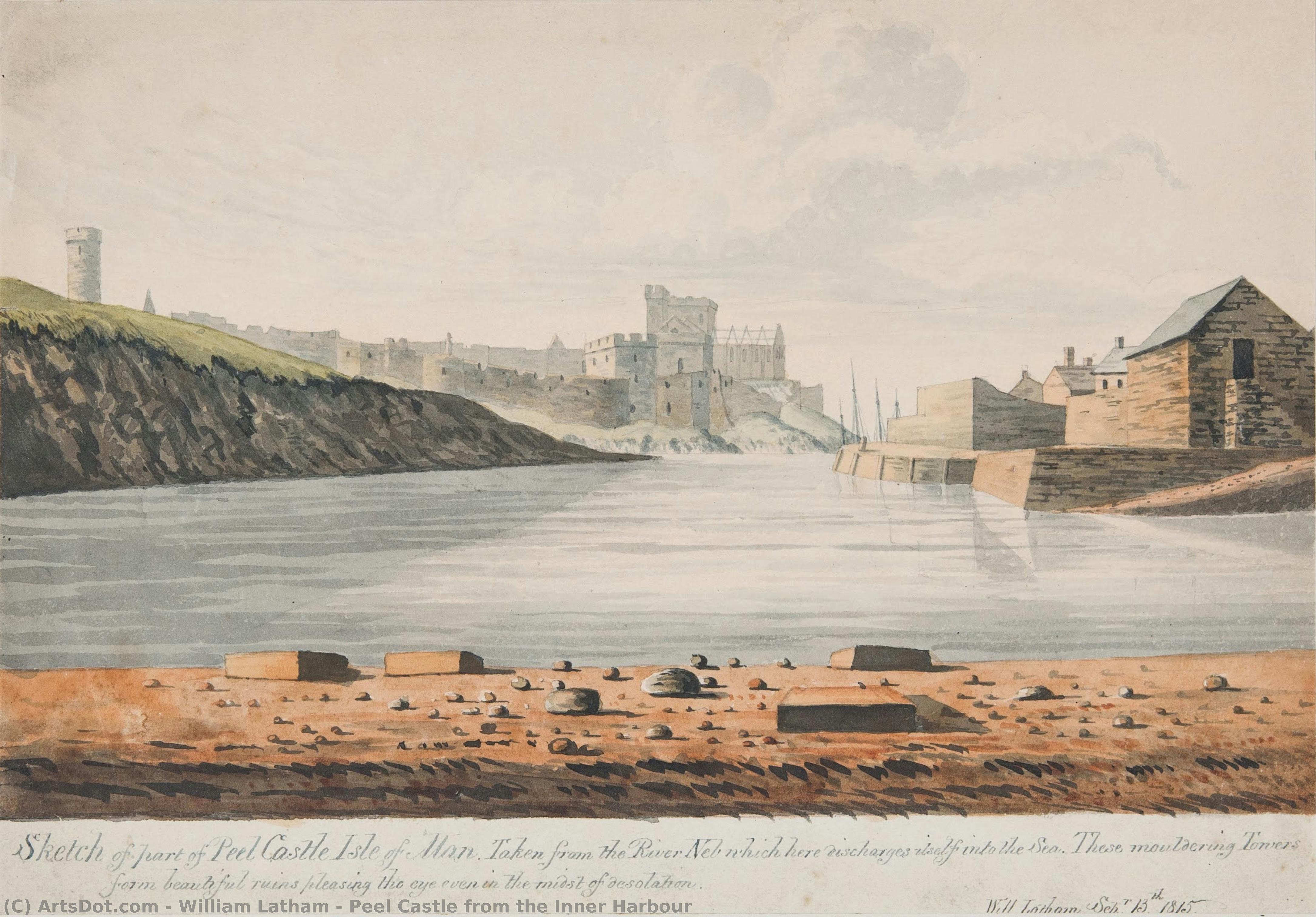 Peel Castle From The Inner Harbour — Уильям Лэтэм