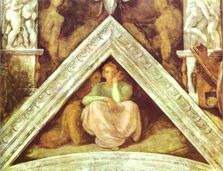 Die Vorfahren Christi; Jesse Mit Seinen Eltern — Michelangelo Buonarroti