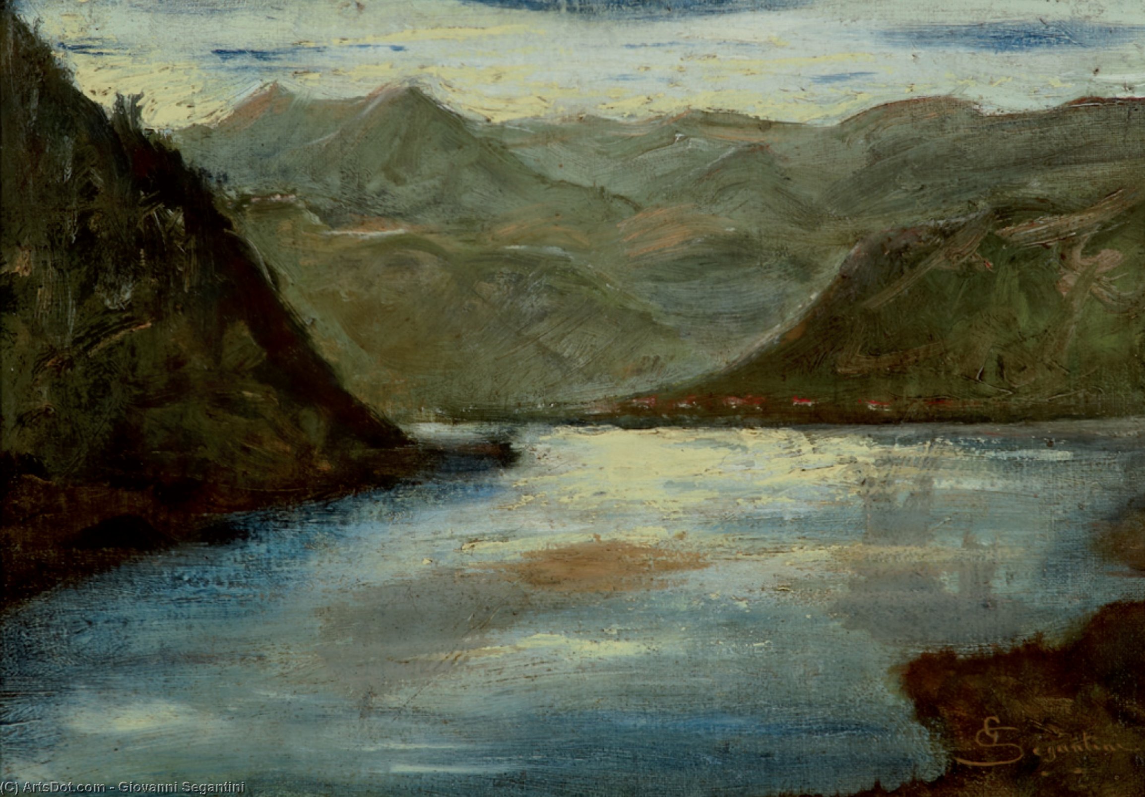 Lago Di Lecco — Джорноандо Сегантини