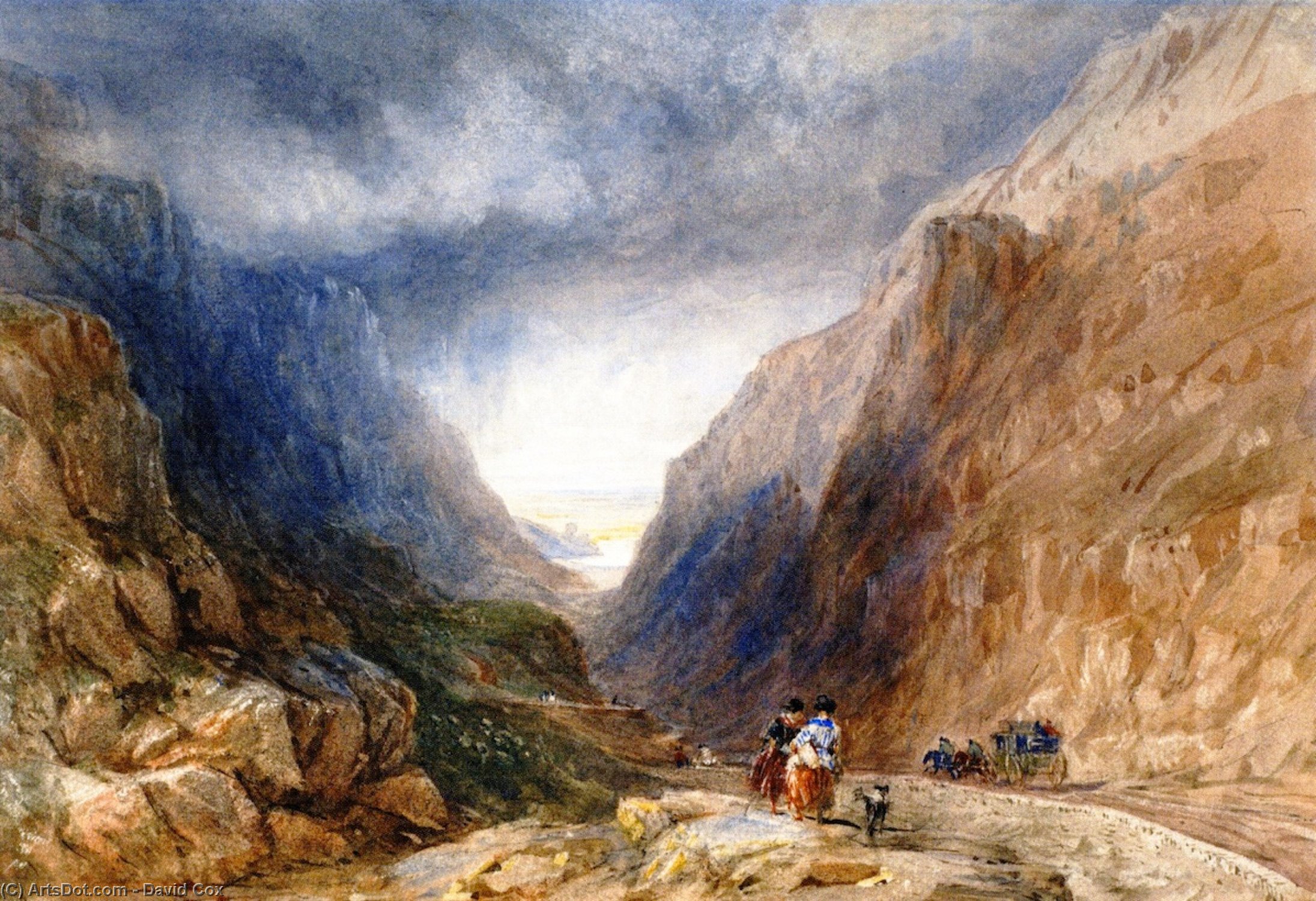Pass Of Llanberis, Caernarvonshire, Wales — David Cox