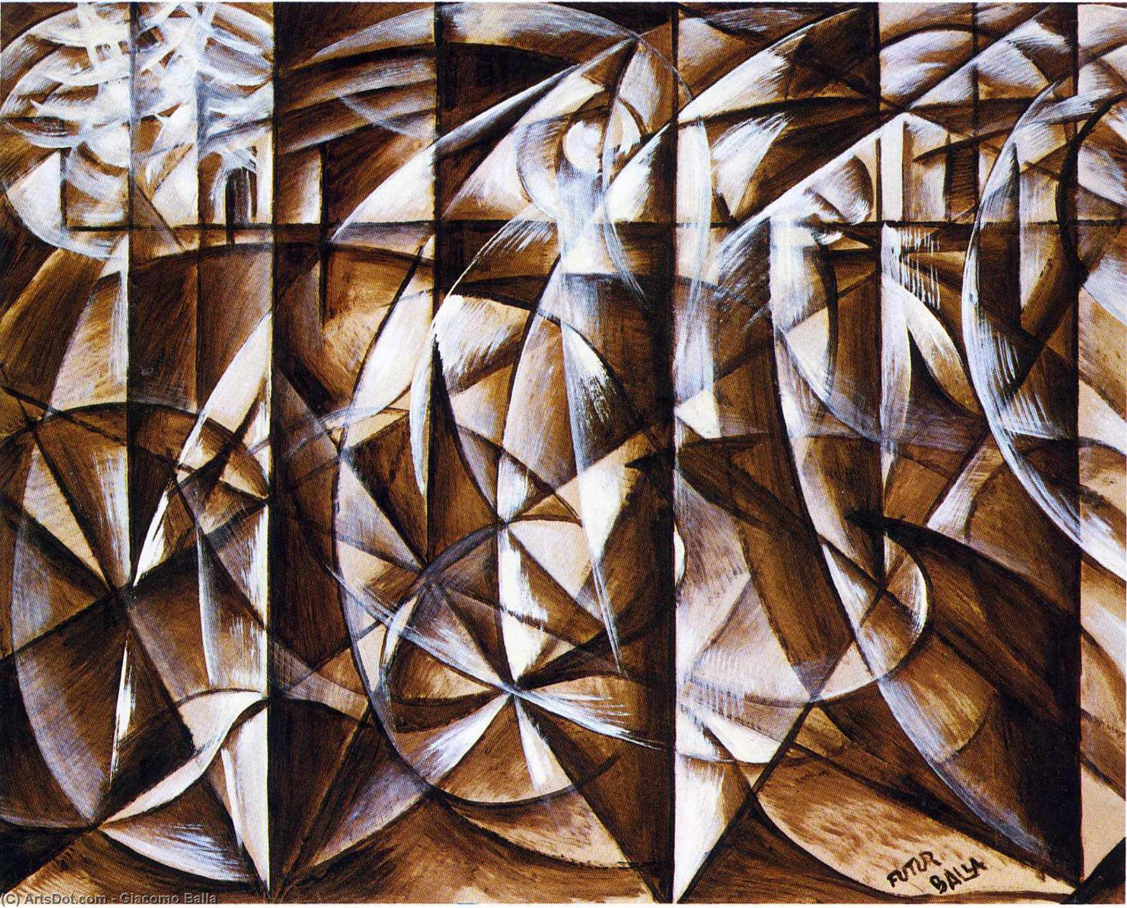 Velocity Of Cars And Light — Giacomo Balla