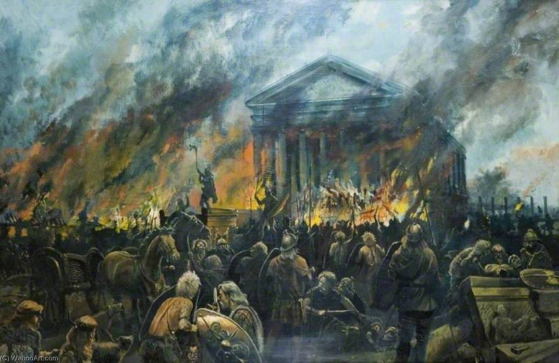 Sack Of The Temple Of Claudius, Colchester — Peter Froste