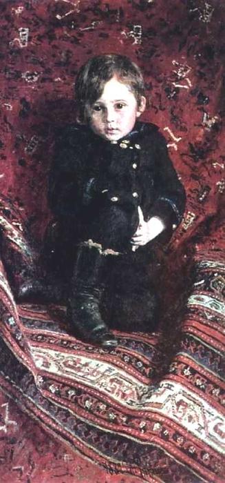 Portrait Of Yuria Repina, The Artist's Son — Ilya Yefimovich Repin