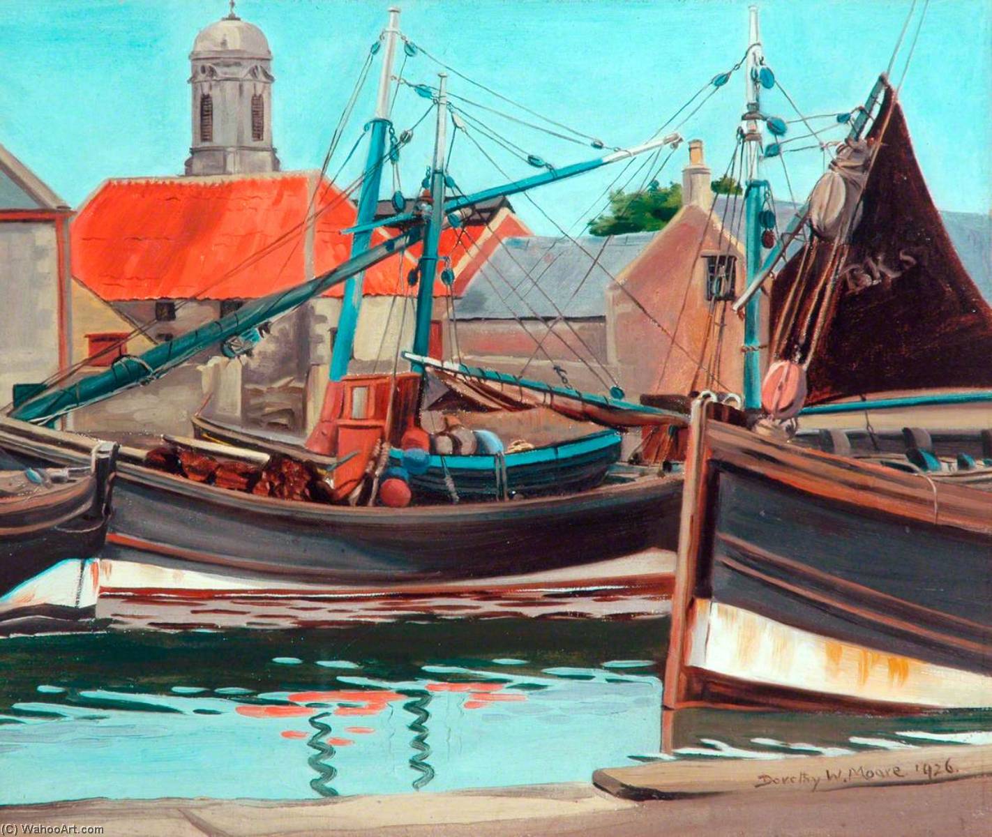 The Harbour, Eyemouth, Berwickshire — Dorothy W Moore