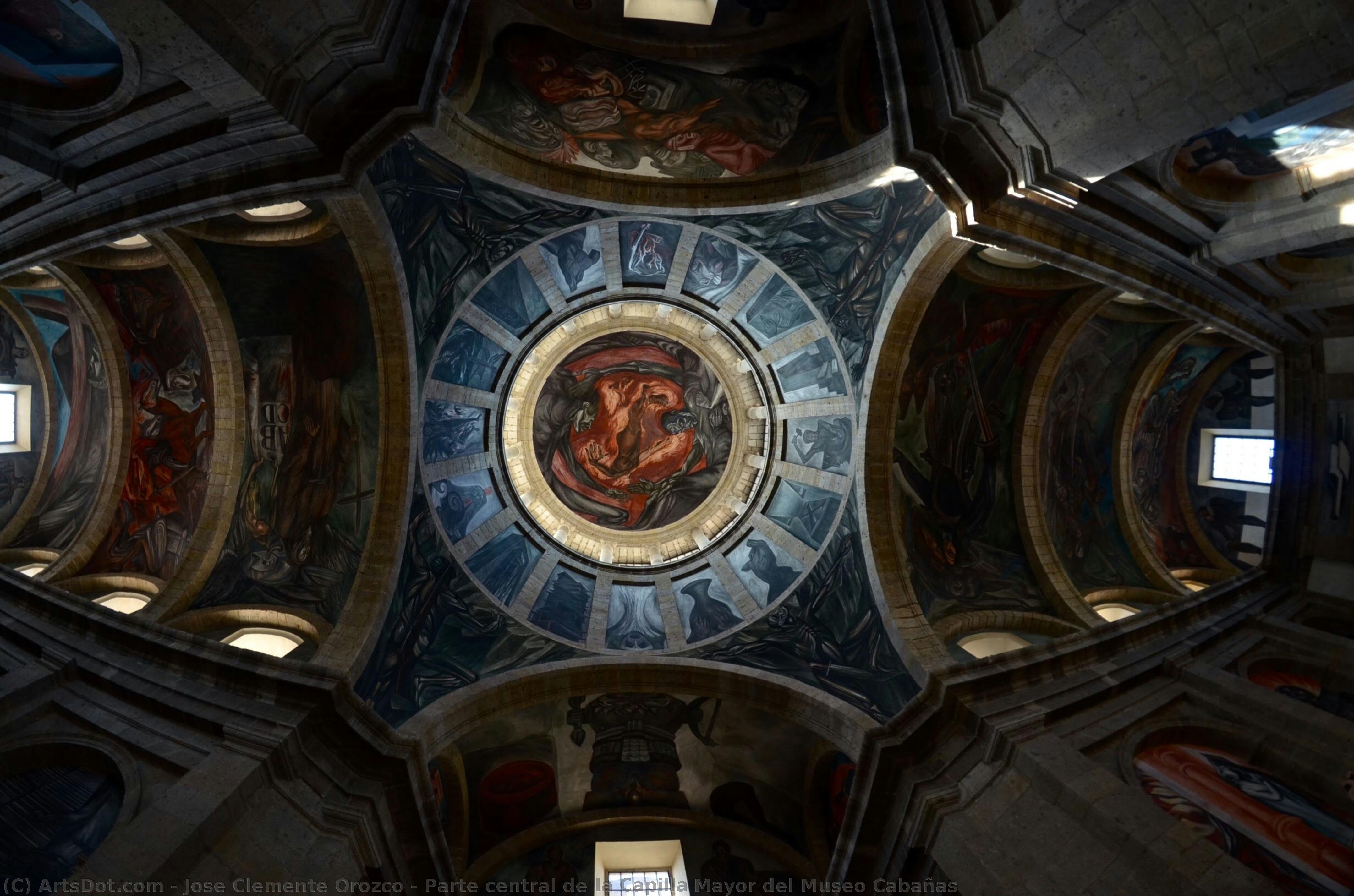 Parte Central De La Capilla Mayor Del Museo Cabañas — José Clemente Orozco