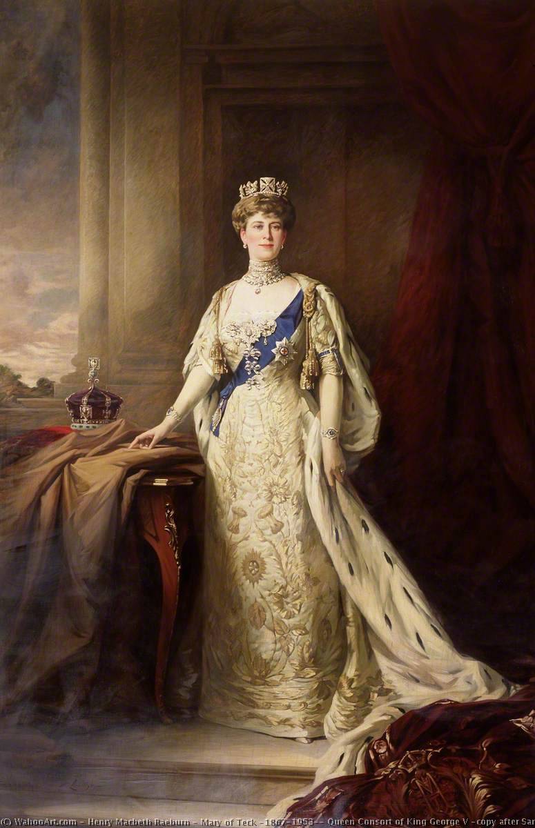 Mary Of Teck (1867–1953), Queen Consort Of King George V (copy After Samuel William Henry Llewellyn) — Henry Macbeth Raeburn