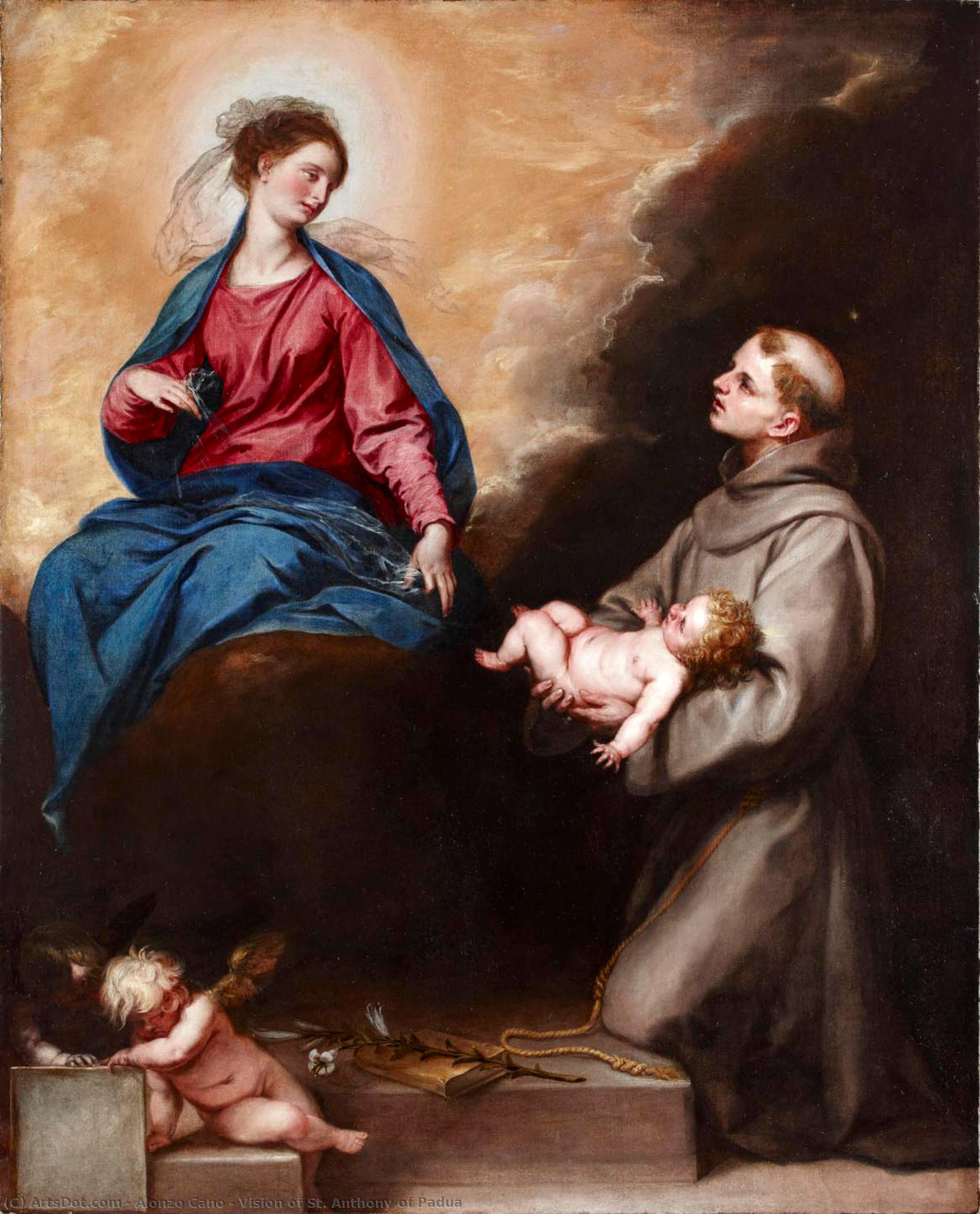 Vision Of St. Anthony Of Padua — Alonzo Cano