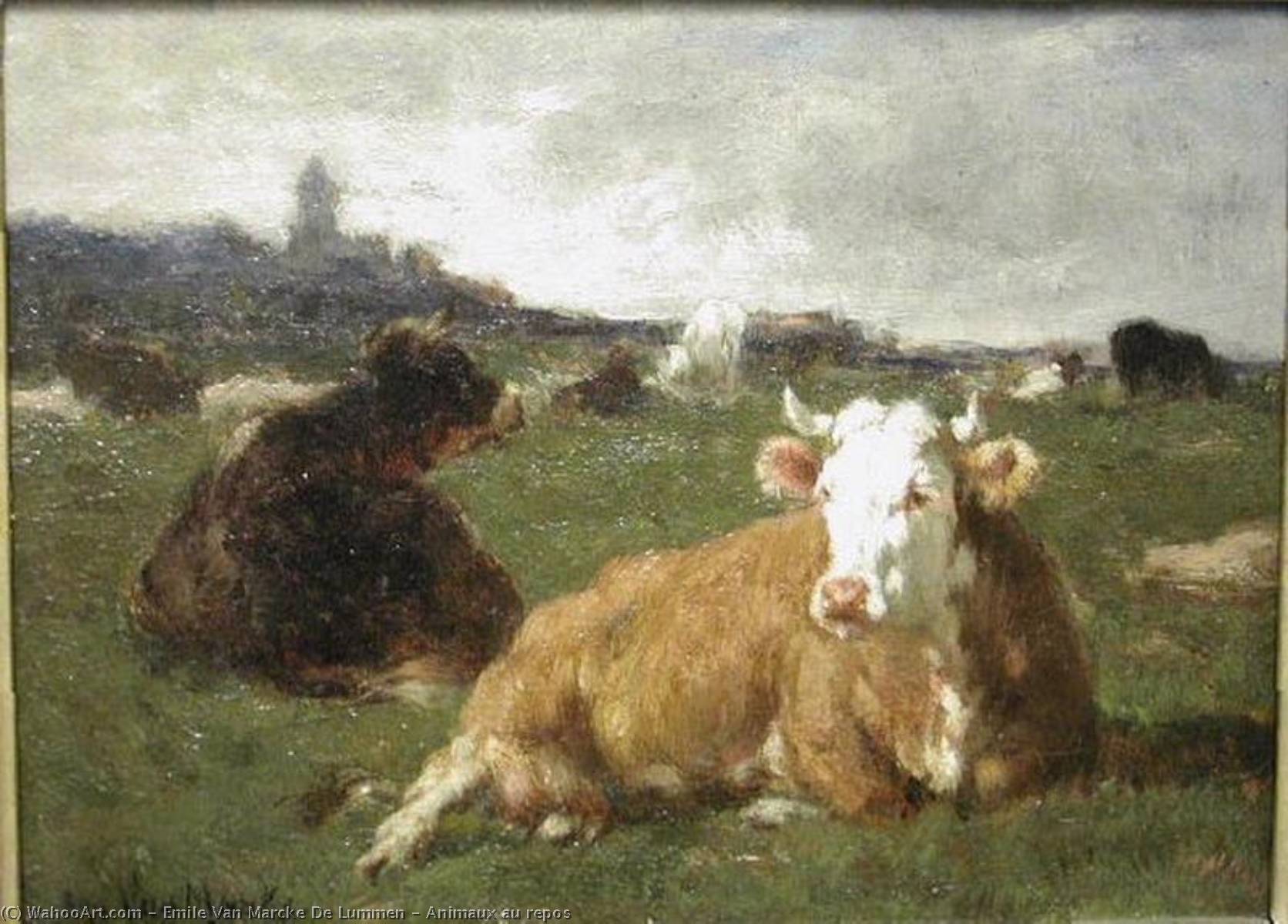 Animaux Au Repos — Émile Van Marcke De Lummen