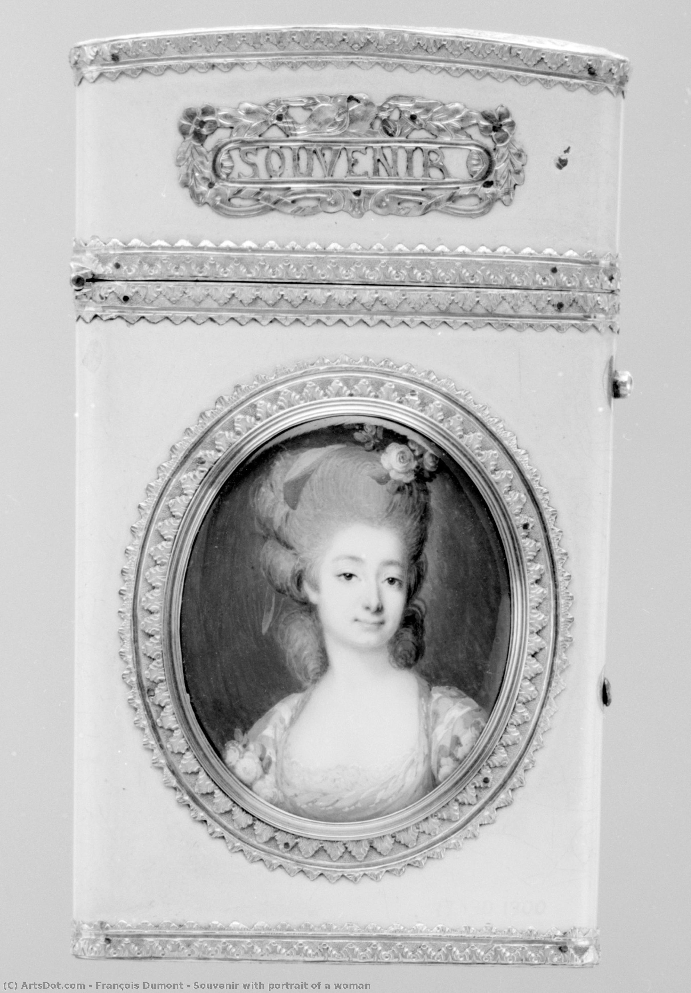 Souvenir With Portrait Of A Woman — François Dumont