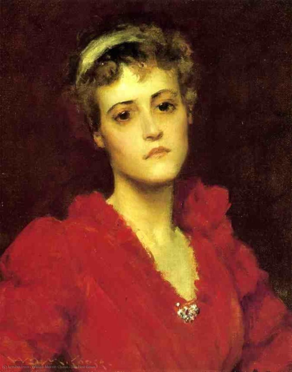 El Vestido Rojo — William Merritt Chase