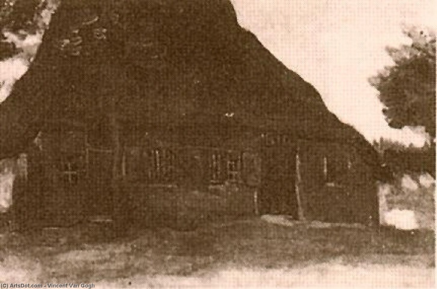 Casita Con Árboles 3 — Vincent Willem Van Gogh