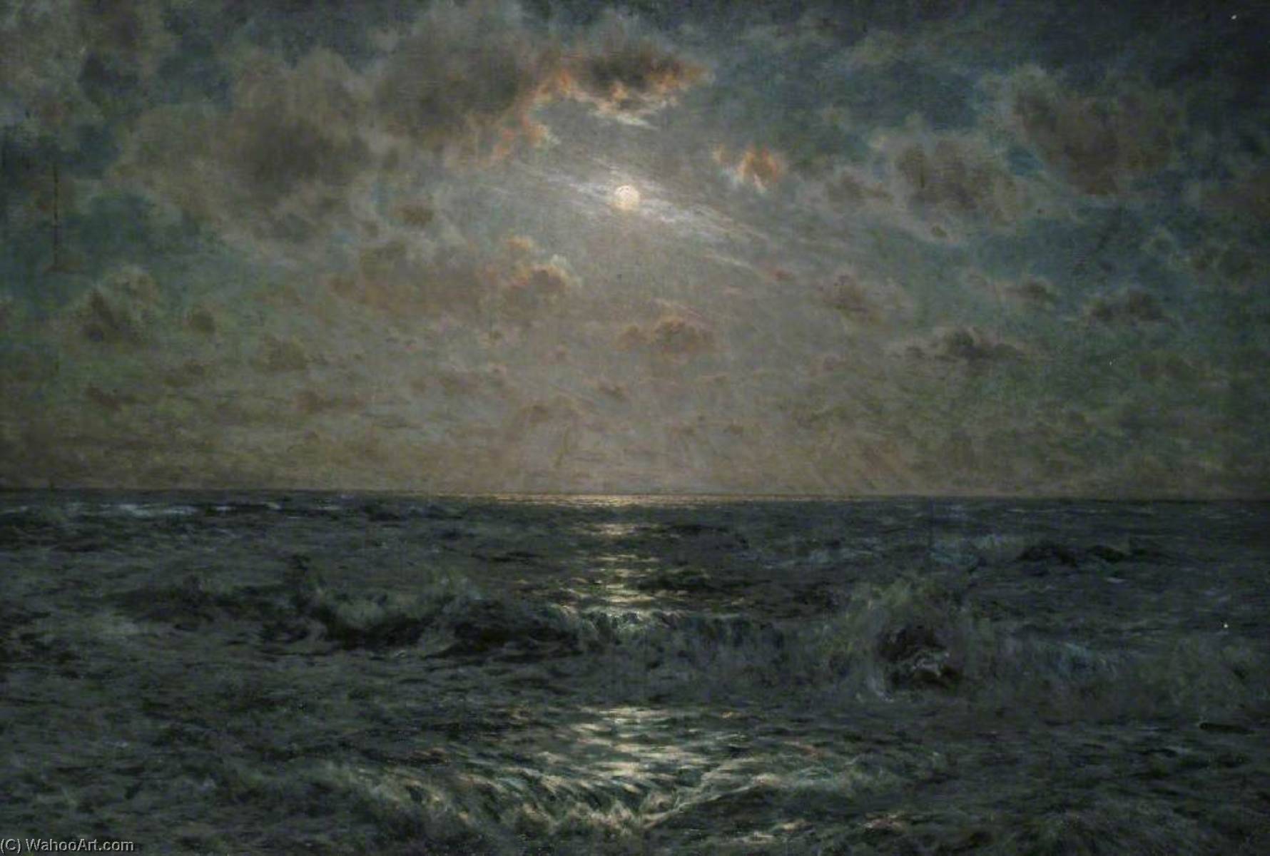 Moonlit Atlantic From Tintagel, Cornwall — Byron Cooper