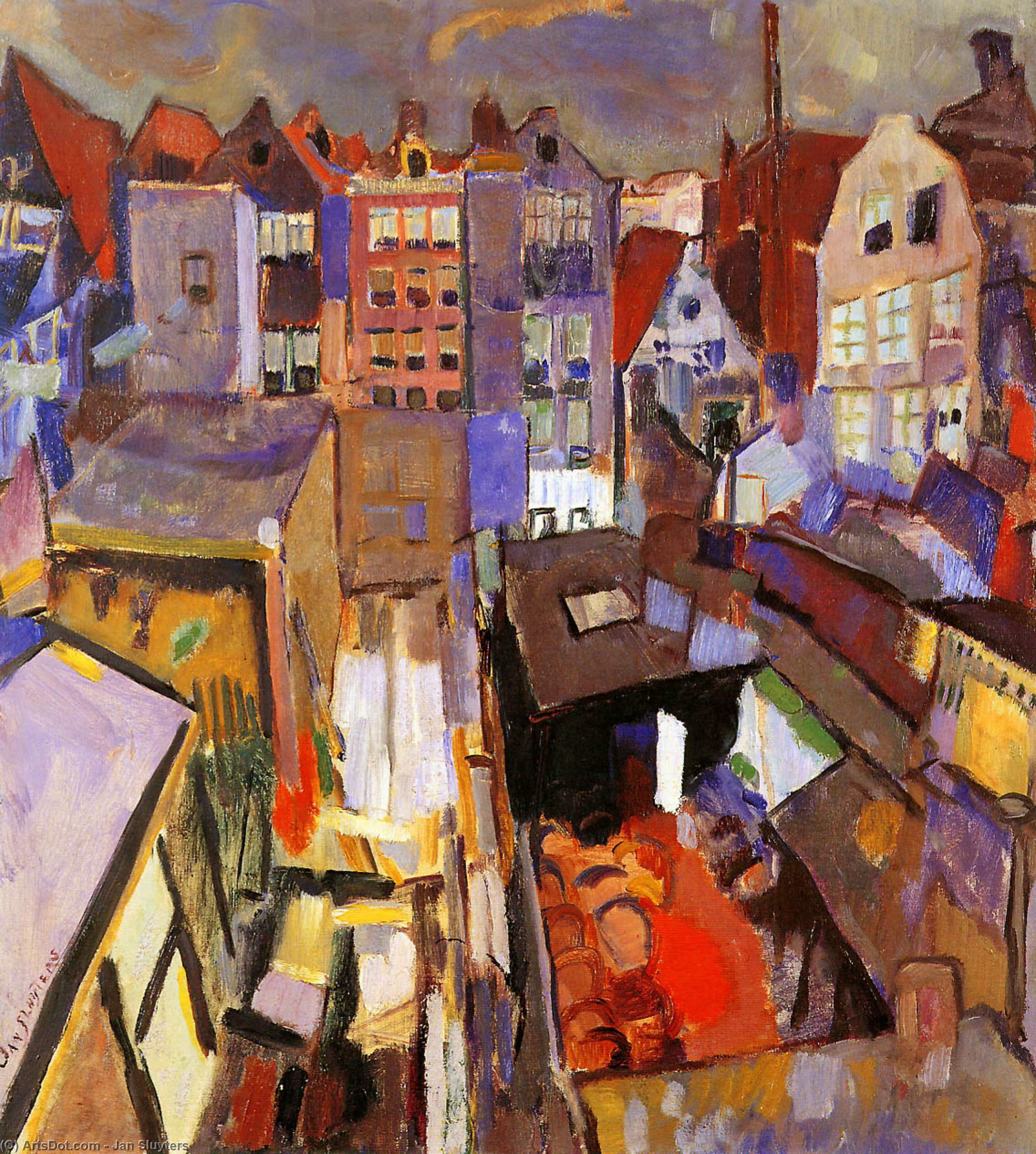 Houses In The Jordaan — Jan Sluyters