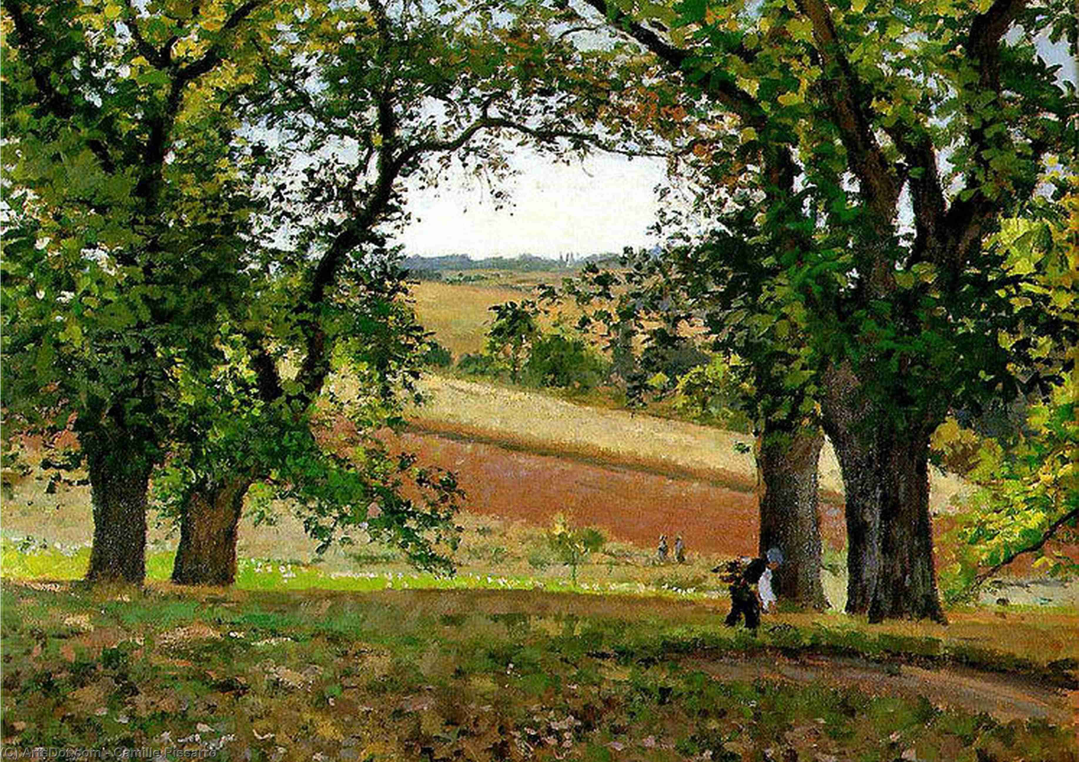 Chestnut Trees At Osny. — Camille Pissarro